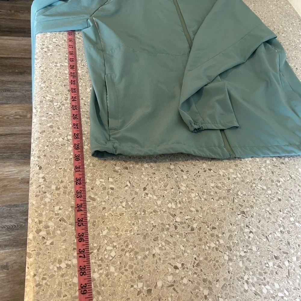 TRAJCTORY  XL Teal Hooded Jacket with Reflective accents
